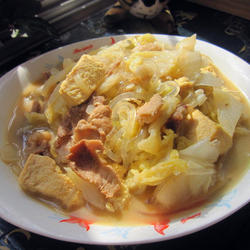 猪肉白菜炖冻豆腐的做法[图]