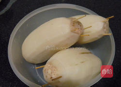 玫瑰蜜汁糯米藕的做法图解4