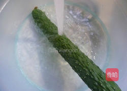 青瓜拌香干的做法图解2