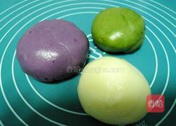 三色冰皮月饼的做法图解5
