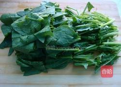 菠菜金针菇的做法图解1