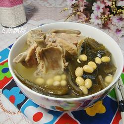 海带黄豆龙骨汤的做法[图]