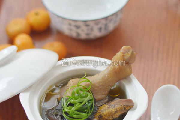 草根炖鸭汤