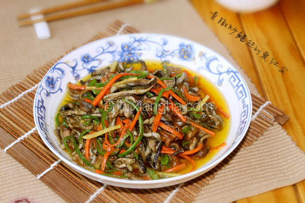 青椒炒膳丝
