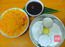 南瓜馅冰皮月饼的做法图解1