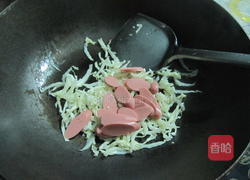 白菜炝汤面的做法图解5
