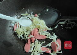 白菜炝汤面的做法图解6