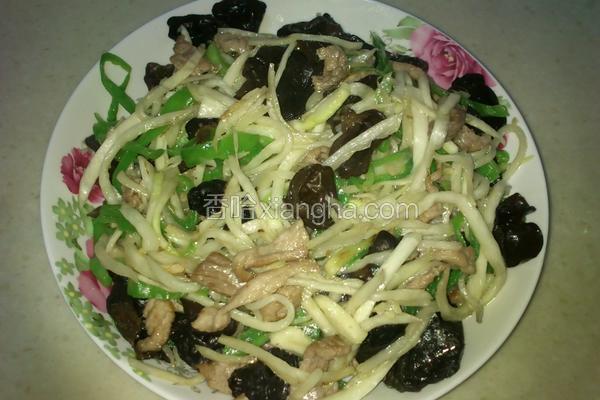 茭白炒肉丝