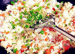 培根炒饭的做法图解13