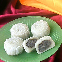 奶油蓝莓冰皮月饼的做法[图]