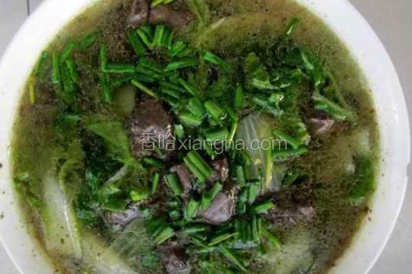 鸡血白菜汤