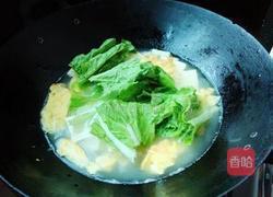 白菜豆腐鸡蛋汤的做法图解7