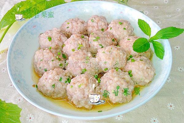 蒸莲藕肉圆
