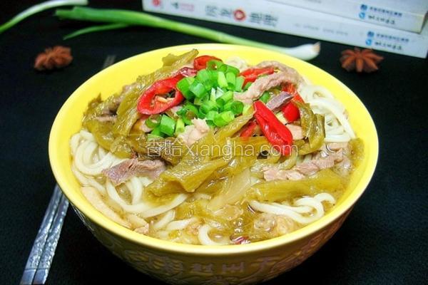 酸菜肉丝面