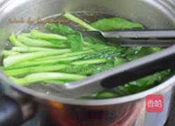 葱油菜心的做法图解3