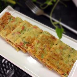 香菜火腿煎饼的做法[图]
