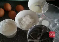 Illustration of how to make chiffon cake 1