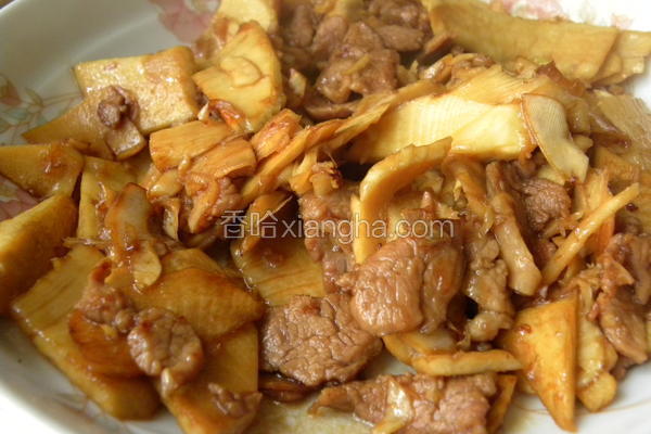 冬笋炒肉片
