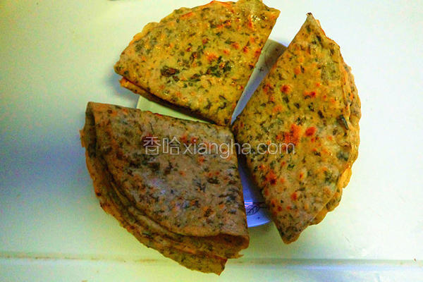 芹菜叶子煎饼
