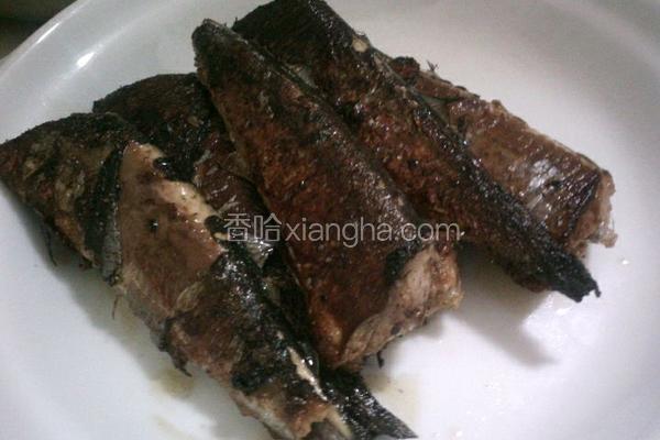 香煎咸秋刀鱼