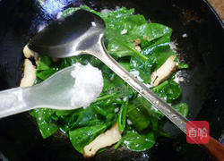 香干炒木耳菜的做法图解9