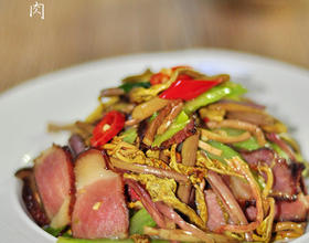 蕨菜炒腊肉[图]