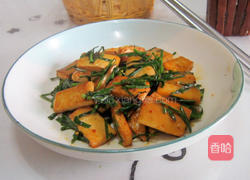 韭菜豆腐干的做法图解9