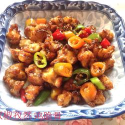 双椒孜然鸡脆骨的做法[图]