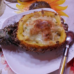 菠萝海鲜焗饭的做法[图]