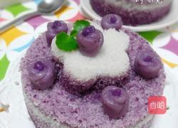 小小花紫薯松糕的做法图解11