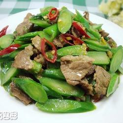 芥兰炒肉片的做法[图]