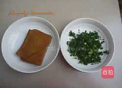荠菜拌香干的做法图解3