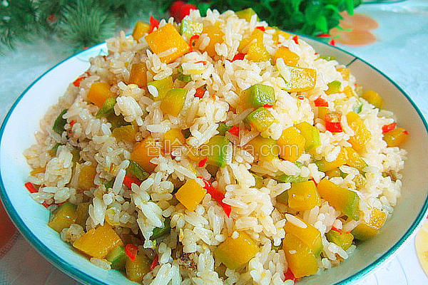 老南瓜丁炒饭