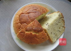 芝麻戚风蛋糕的做法图解17