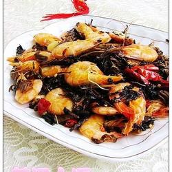 梅干菜炒虾的做法[图]