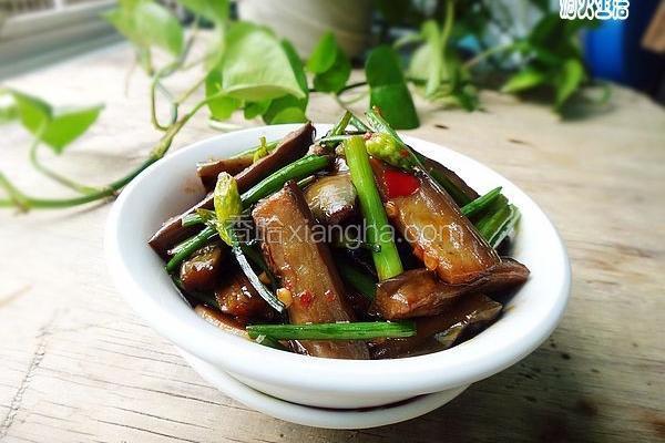 韭菜花炒茄子