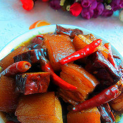 卤香干烧红烧肉的做法[图]