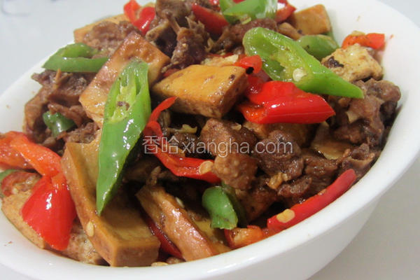 豆腐干炒鸭