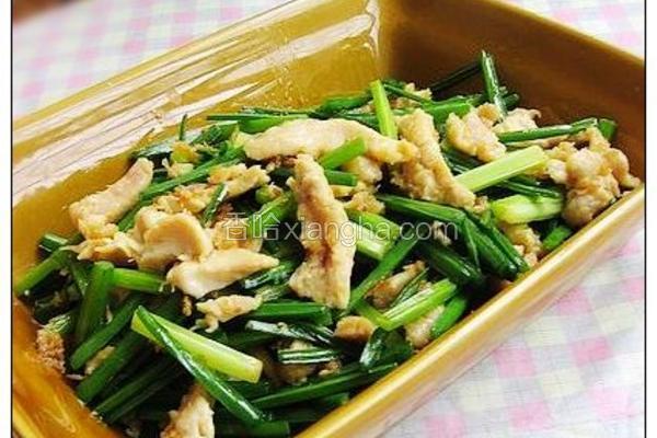 韭苔鸡丝