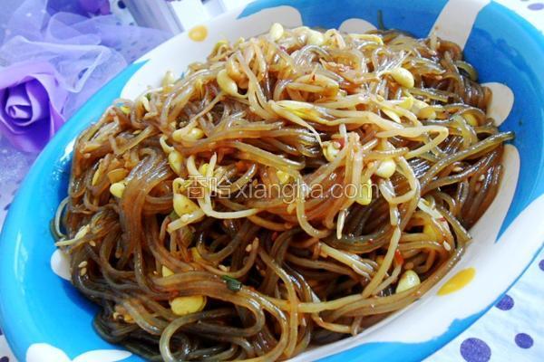 豆芽烧粉丝