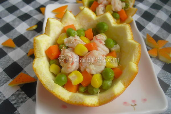 豌豆玉米虾球