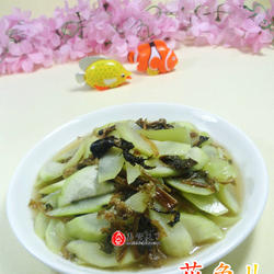 梅干菜炒夜开花的做法[图]