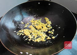 青菜炒饭的做法图解5
