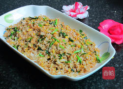 青菜炒饭的做法图解12