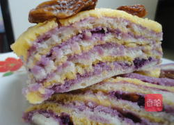 多层彩色发糕的做法图解11