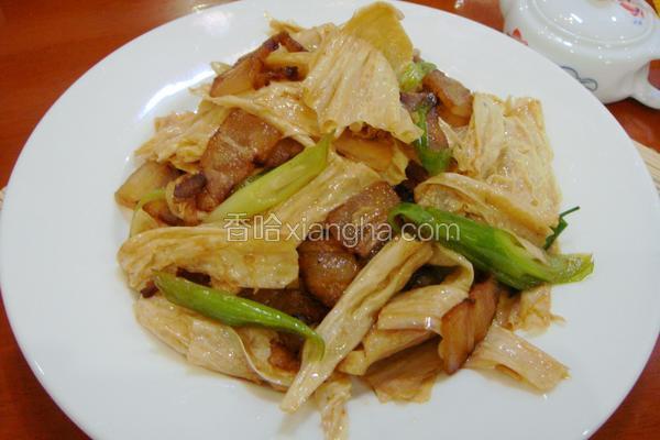 腊肉炒腐竹
