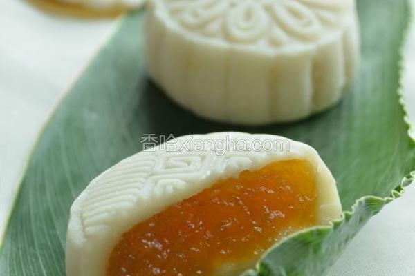 哈密瓜冰皮月饼