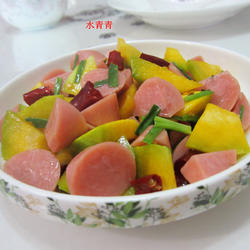 南瓜肉花肠的做法[图]