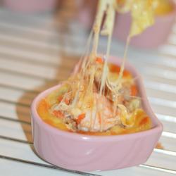 鲜虾芝士焗饭的做法[图]