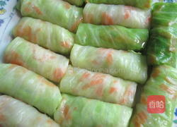 蚝油翡脆包菜卷的做法图解8